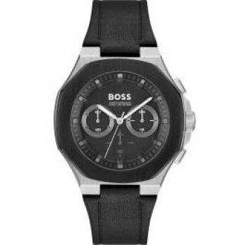 BOSS Taper 1514085 - Black Leather Men's Quartz Chronograph Watch