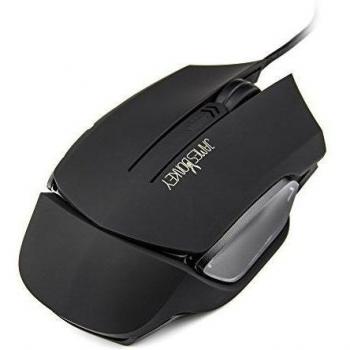 James Donkey Ratón Ajustable 3 Niveles Óptico Gaming 2000DPI LED Luz de Respiración Profesional con 6 Botones Cable para Ordenador Sobremesa