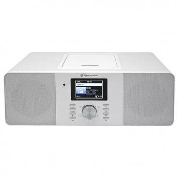 Roadstar IR-540D+BT/WH Microcadena Radio Internet Wi-Fi y Digital DAB+/FM, Reproductor CD-MP3, Bluetooth, USB para Carga Rápida, AUX IN, Mando a Distancia,