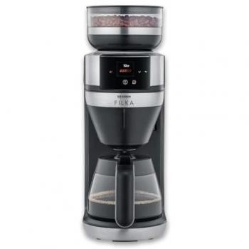 Cafetera de Filtro Automática Severin FILKA KA 4852 con Molinillo, Jarra de Cristal de 1L y Pantalla LED