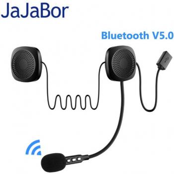Auriculares Inalámbricos para Casco de Motocicleta Bluetooth 5.0 con Altavoz y Manos Libres - JaJaBor 6ta Generación