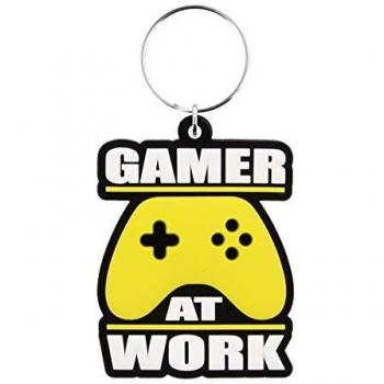 Pyramid International Gamer At Work Rubber Keychain Joypad 6 cm Portachiavi