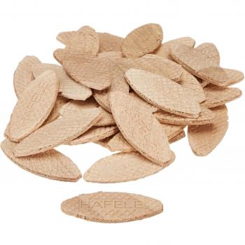 Gedotec 1000 Unid. Placas de Conexión Tacos Chatos Conectores Madera Haya Lamello 4mm Potencia Tamaño 0-10-20 Calidad de Marca para Su Sala de Estar - Haya Natural, Größe 20-56x23x4 mm