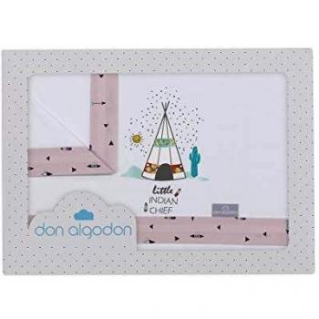 Don Algodón Sábanas Minicuna Dakota Rosa