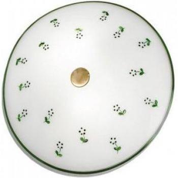 Plafón acogedor NONNA de latón antiguo para 2 bombillas, diámetro 30 CM
