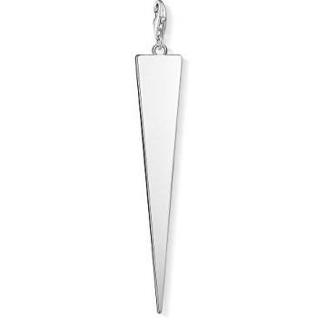 Thomas Sabo Colgante Charm Triángulo Club de Mujer, Plata de Ley 925, Plateado