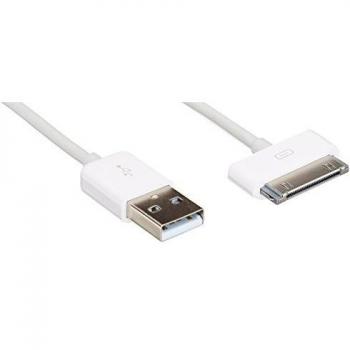 Kanex K30P3F - Cable USB (USB A, Apple 30-p, Macho/Macho, Color blanco)