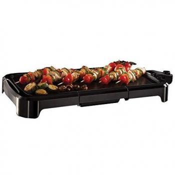 Russell Hobbs Plancha de Asar Classics - Plancha para Cocinar Eléctrica, Bandeja para Goteo, Revestimiento Antiadherente, Temperatura Regulable, 1500 W, Negro - 19800-56