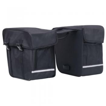 Alforja doble para bicicleta de 35L color negro