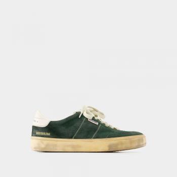 Golden Goose Men's Soul Star Green/Milk White Sneaker | Size 40 | GMF00464F005047