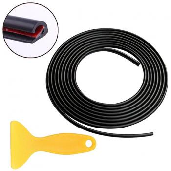 Bordes Listón de goma del sello del borde - SEAMETAL 32ft / 10M Forma en U universal Protector del paragolpes de goma negro Borde de la puerta del coche Borde del borde Tira del guarda del sello
