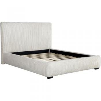 Cama doble de pana 140x190 cm color beige