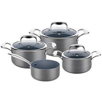 Lamart LTHSET7 - Conjunto de batería de cocina de aluminio, 4 piezas