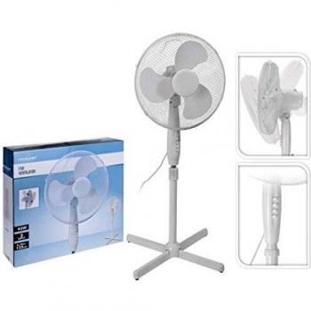Ventilador de Pie Blanco 3 velocidades 45W