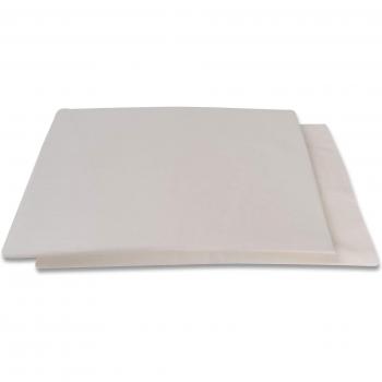 Lote 2 Bajeras Ajustables con Goma 100% Algodón para Minicuna (Beige, 70x50 cm)