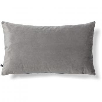Kave Home Funda cojín Lita 30 x 50 cm Terciopelo Gris