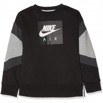 Nike B NK Air Crew Camiseta, Niños, Negro