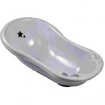 keeeper KEE232 Maria - Bañera ergonómica con tapón stars, de 0 a 12 meses, 84 cm, color Blanco, 84 x 49 x 29 cm