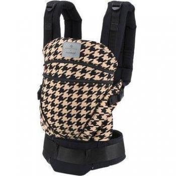 Mochila Portabebés Manduca XT Ergonómica Evolutiva 3 Posiciones Pepita Black para Bebés de 3,5 a 20 Kg en Algodón Orgánico 100%