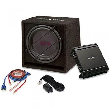 Alpine Kit SBG-30KIT Subwoofer 12 con Caja + Etapa de Potencia + Cables