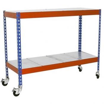 Estantería Metálica ECOFORTE MOB. 1507-2, Capacidad de Carga 75 kg por Punto de Flexión, Dimensiones 975x1500x750 mm, Ajustable en 2 Alturas,