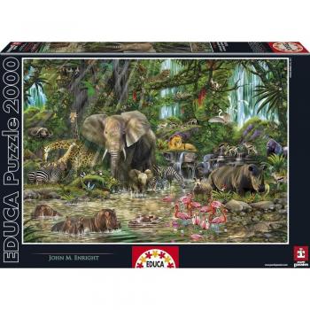 Puzzle Educa Jungla Africana 2000 Piezas