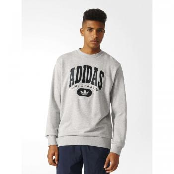 adidas Torsion Crew Sudadera, Hombre, Gris