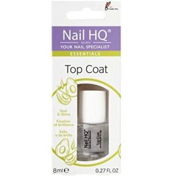 Nail HQ Essentials Top Coat 8 ml - Top coat without the use of a UV/LED lamp