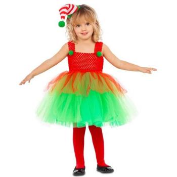 Disfraz de Elfa con Tutú para niña y bebé de My Other Me, ideal para fiestas y eventos especiales