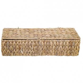 Servilletero 4 huecos Marrón de Palma y Hierba Marina - Caja Servilletero Portaservilletas 10x15x40cm Signes Grimalt By SIGRIS
