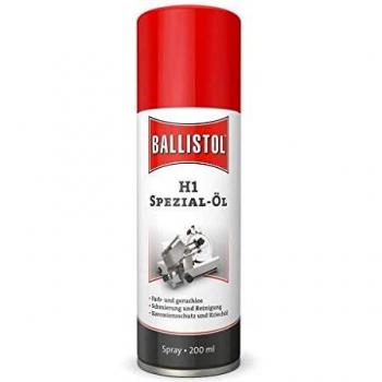Aceite Alimentario Spray H1 Ballistol 200 ml - Incoloro, Insaboro, Ideal para Maquinaria y Equipos de Tratamiento Alimentario