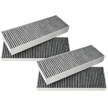 4x Filtro de Carbón Activado Compatible con Extractores Bora Series BFIU, BHU, BIU - 34 x 12,2 x 4,25 cm