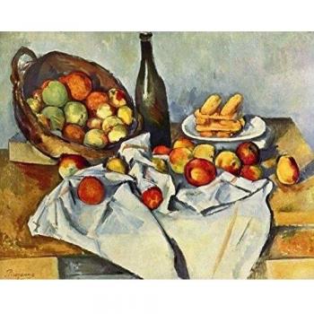 Legendarte - Cuadro Lienzo, Impresión Digital - Cesto De Manzanas - Paul Cézanne - Decoración Pared cm. 60x80