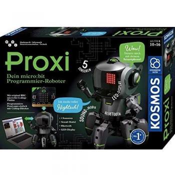Proxi - Robot Programador con 5 Sensores, Pantalla LED, Bluetooth y Módulo de Sonido para Niños de 10 a 16 Años