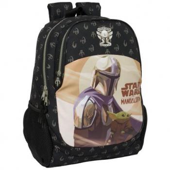 Mochila Escolar The Mandalorian This is the way Negro 32 x 44 x 16 cm