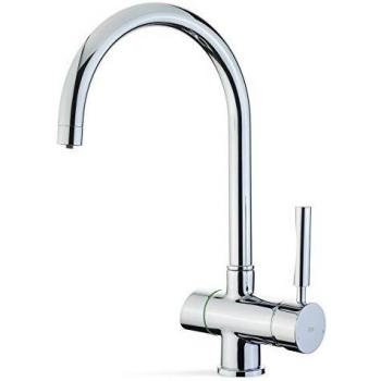 Grifo de Cocina Teka OS 201 en Acero Inoxidable, Color Plata