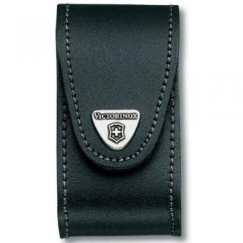 Victorinox V4.0521.3 Funda Piel, Gürteletui Fã¼r Offiziersmesser, 5-8 Lagen, Schwarz, 4.0521.3, Negro, S
