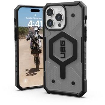 Funda Protectora Urban Armor Gear Pathfinder MagSafe para iPhone 15 Pro Max - Transparente y Gris, Compatible con MagSafe