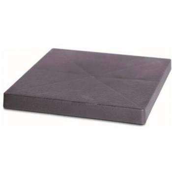 Plataforma móvil para macetas Prosperplast de plástico cuadrada con 4 ruedas 29,2 x 29,2 x 4 cm en color antracita.
