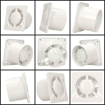 Extractor de aire estándar 100mm blanco ABS ventilación trax