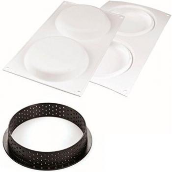 Silikomart Kit TARTE Ring - Set STAMPO IN Silicone À150 MM + 2 ANELLI