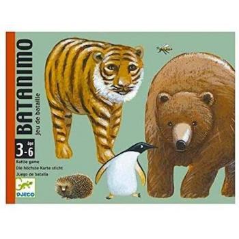 Djeco- Batanimo Juego de Cartas, Multicolor
