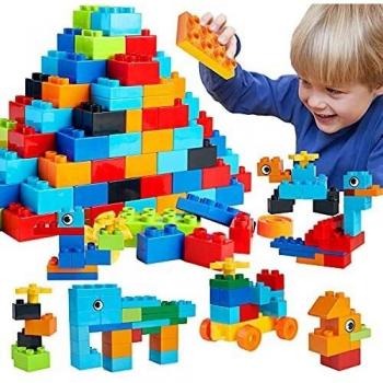 WYSWYG Grandes Bloques de Construcción para Niños , 240 Piezas Classic Ladrillos Grandes , Compatible con Todas Las Grandes Marcas Duplo, Niños y Niñas 2 3 4 5 años