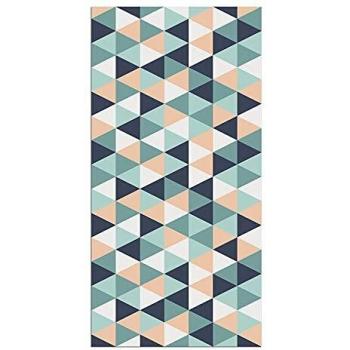 Alfombra Vinílica, Geométrico, 140 x 70 x 0.2 cm, Multicolor, ALV-046