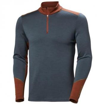 Camiseta térmica Helly Hansen Lifa Merino Midweight Half Zip para hombre, color azul pálido, talla S