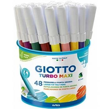Giotto Turbo Maxi Rotuladores, Bote 48 Uds.
