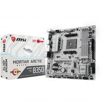 MSI Placa Base B350M MORTAR ARCTIC mATX AM4
