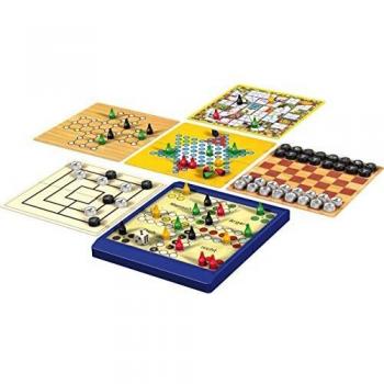 Juego de Viaje Magnético Schmidt - 8 Juegos para 1 a 4 Jugadores, A partir de 6 Años