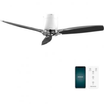 Cecotec EnergySilence Aero 5285 Ventilador de Techo con Mando, Motor DC 40W, Diámetro 132 cm, Bajo consumo, Wifi, Temporizador, Función Verano e Invierno, Sil