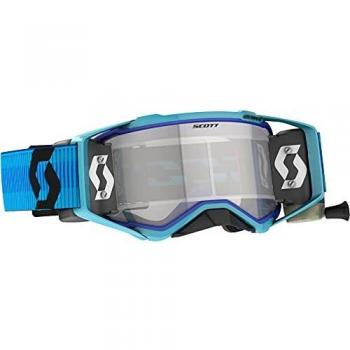 Scott Gafas Off Road Prospect WFS - Gafas de motocross, color negro y azul, tamaño único, con tecnología de lente anti-vaho y sistema de ventilación optimizado